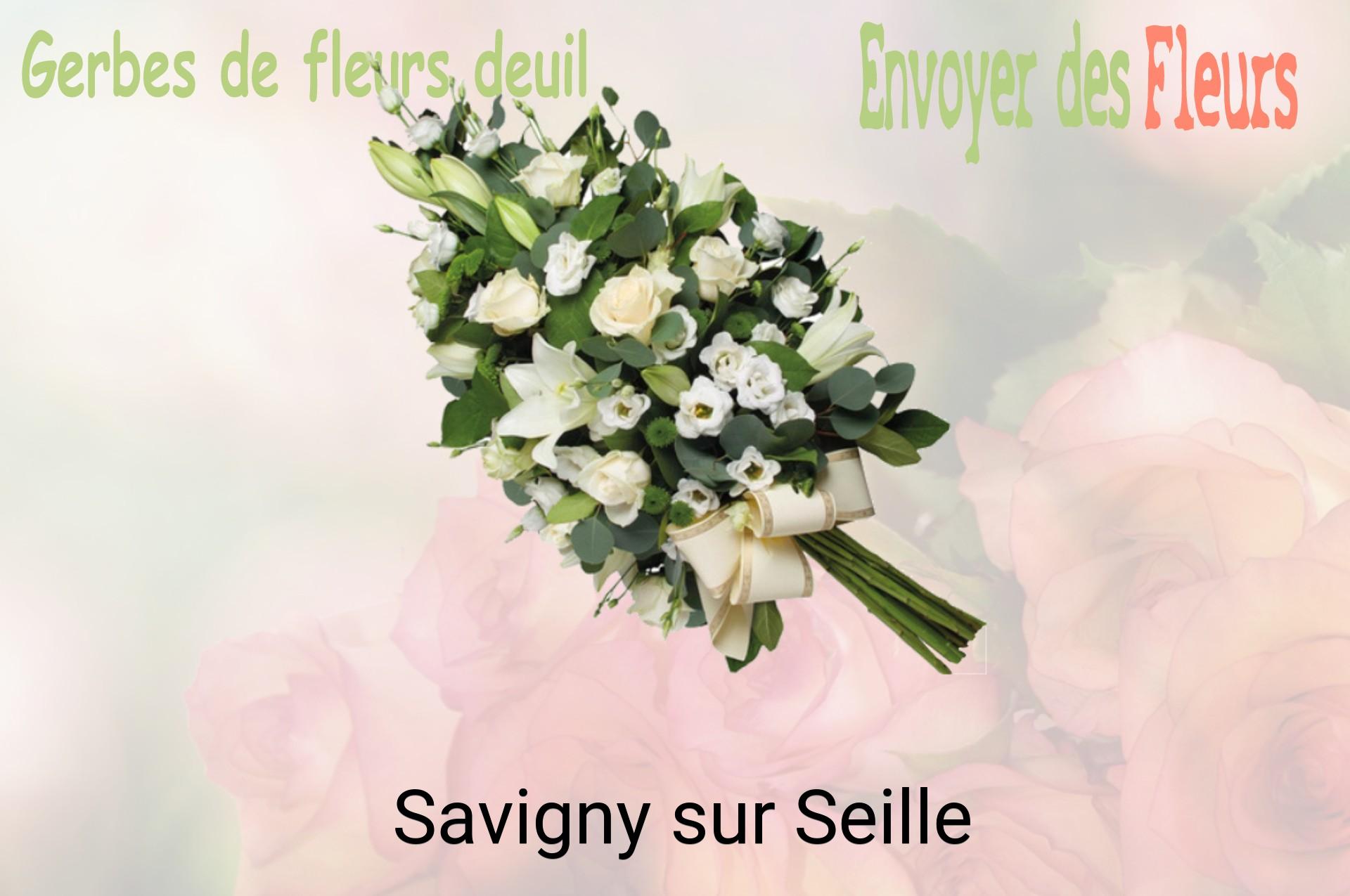 Gerbe de fleurs de deuil livrée à Savigny-sur-Seille